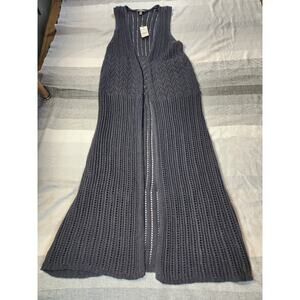 NWT Vintage Express black open knit cover